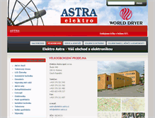 Tablet Screenshot of elektro-astra.cz